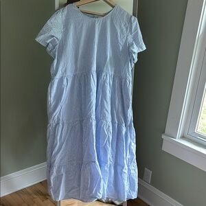 Tradlands Blue Casual Midi Sundress